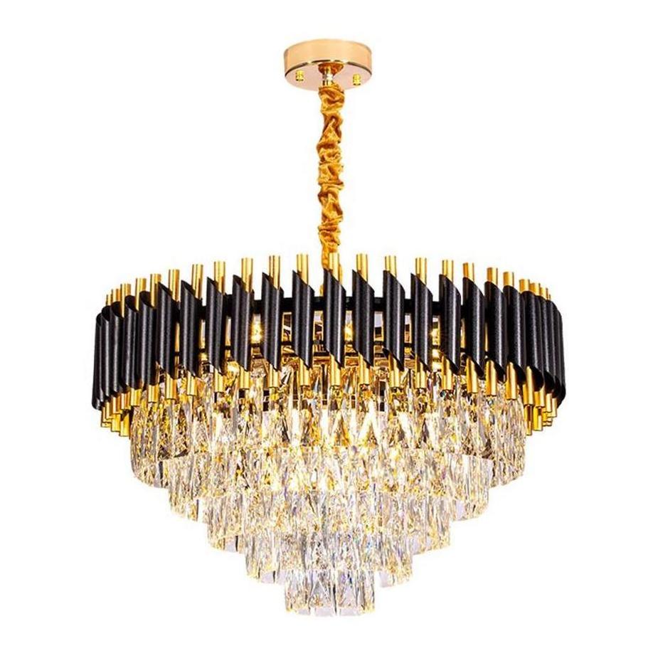 Modern living room showroom crystal pendant light hotel hall bedroom chandelier Crystal Luxury Light Modern Chandelier