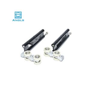 High Quality Black Gate Hinge Door Fixing Hardware Bi Fold Great Appearance Pivot Aluminum Alloy Door Hinge