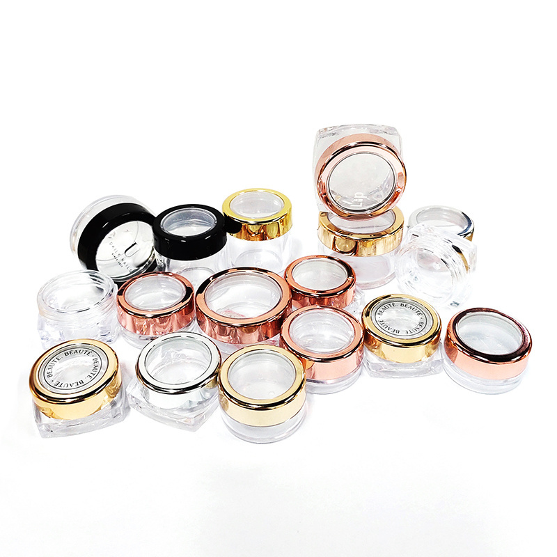 Wholesale Round candy color macaron shaped jars,10g Empty Cosmetic PP Plastic  Cream Jar ,Lip Balm Eye Shadow Powder Container