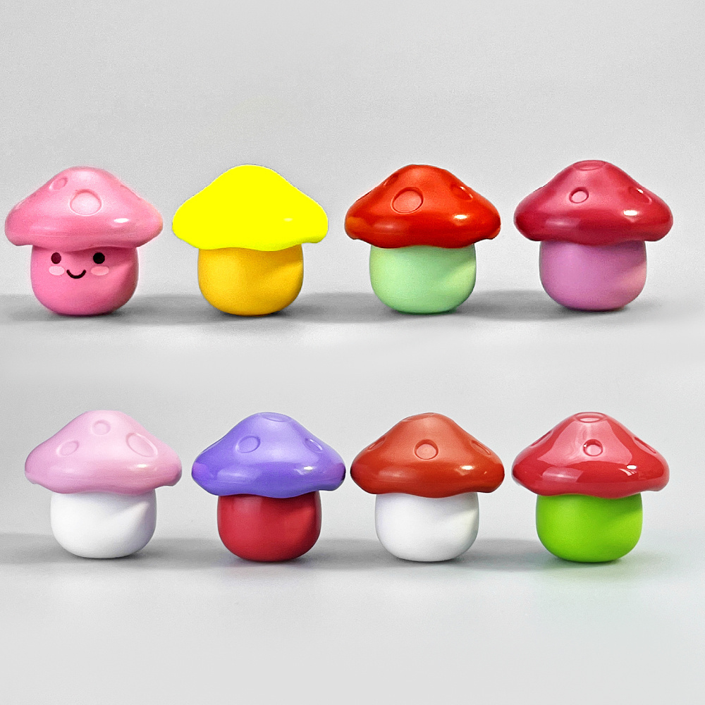 Mini Cute Mushroom Lipgloss Containers For Kid Private Label Printing Pink Fancy Beauty Empty Christmas Lip Gloss Tubes