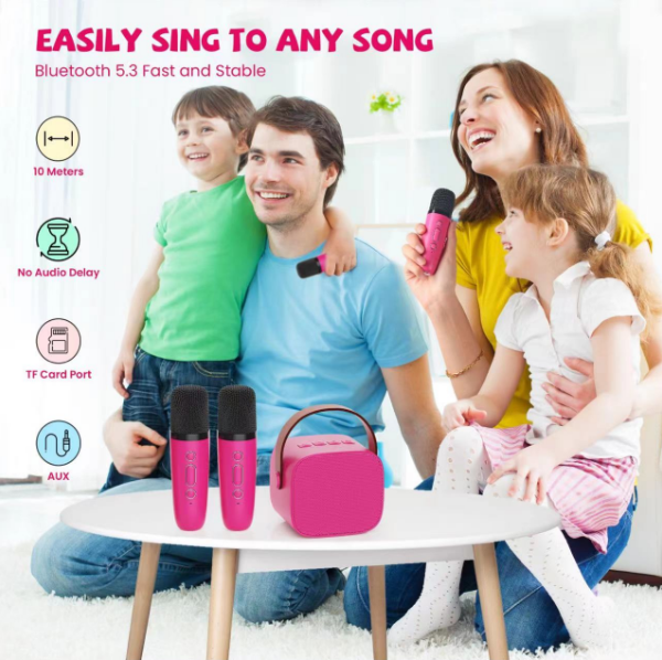 K1 Professional Wireless Handheld Karaoke Microphone Music Player & Recording KTV Microphone for Theatre Use Plastic DC Powered