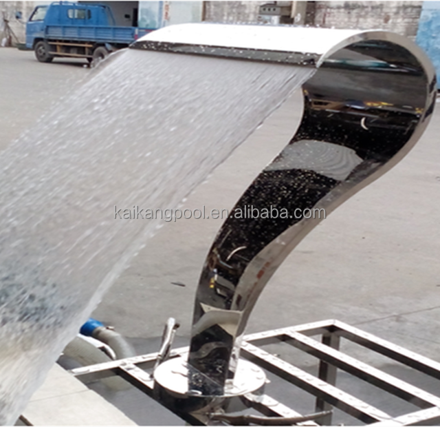 swimming spa pool equipment and waterfall for 304# stainless steel material