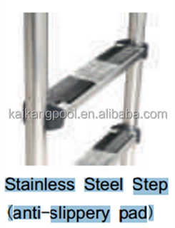 304/316 Stainless Steel Swimming Pool Ladders for 2 / 3 /4 /5 steps