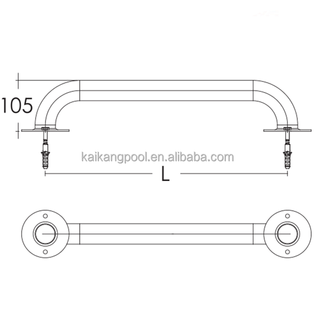 good quality China removable swimming pool handrails for around pool accessories