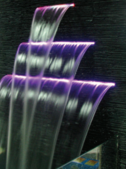 Swimming pool decorate cascade water feature artificial LED Waterfalls