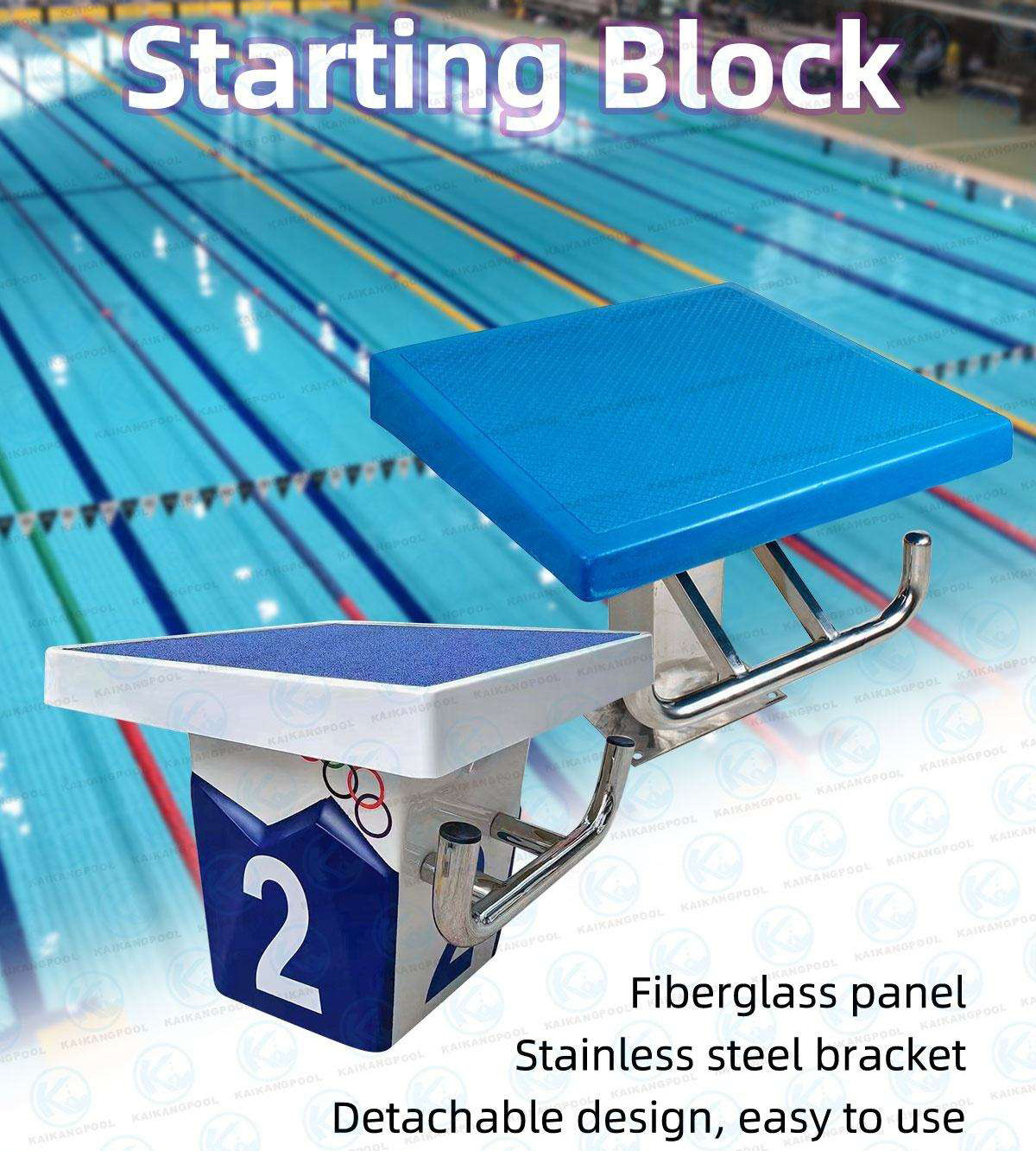 Swimming Pool Accesory Standard Starting Block One Step Jumping Platform Swimmers Starting Block