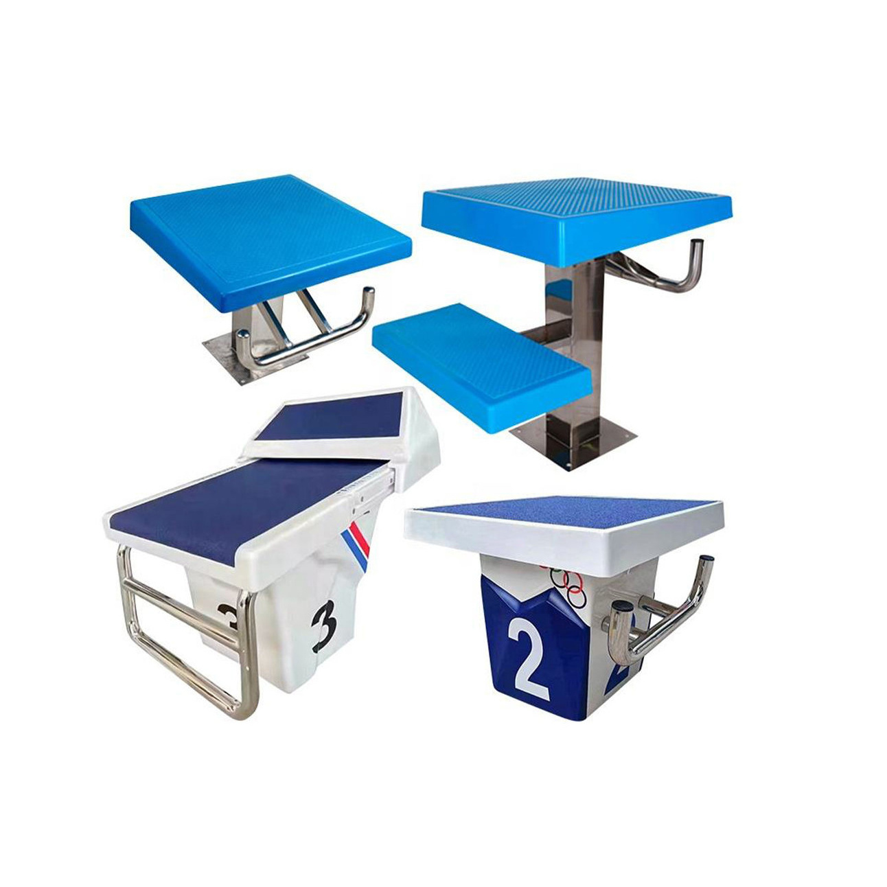 Swimming Pool Accesory Standard Starting Block One Step Jumping Platform Swimmers Starting Block