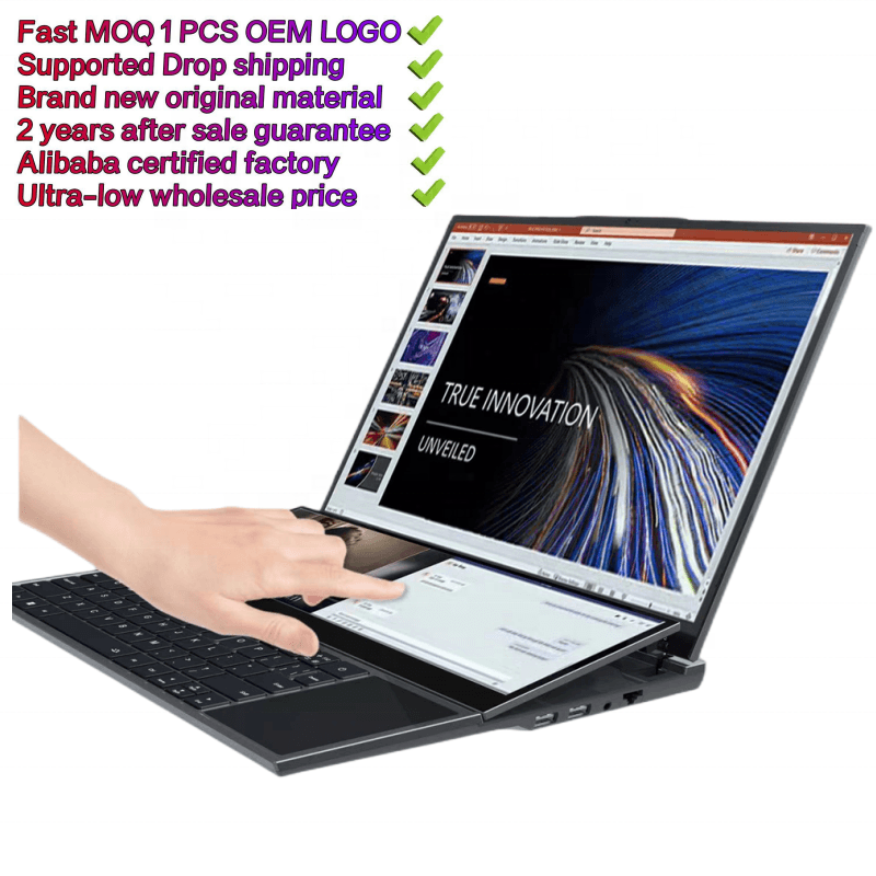 OEM ZBOOK Pro UX582 16 inch + 14 inch Touch 2 Dual Screen Double Monitor 64GB 2TB 4TB SSD Intel Core i7 10750H 10th gen Laptop