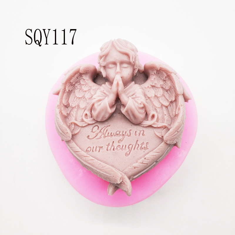 Angel Swings Handmade Soap Mold Chocolate Mousse Cake Mold Aromatherapy Plaster mold