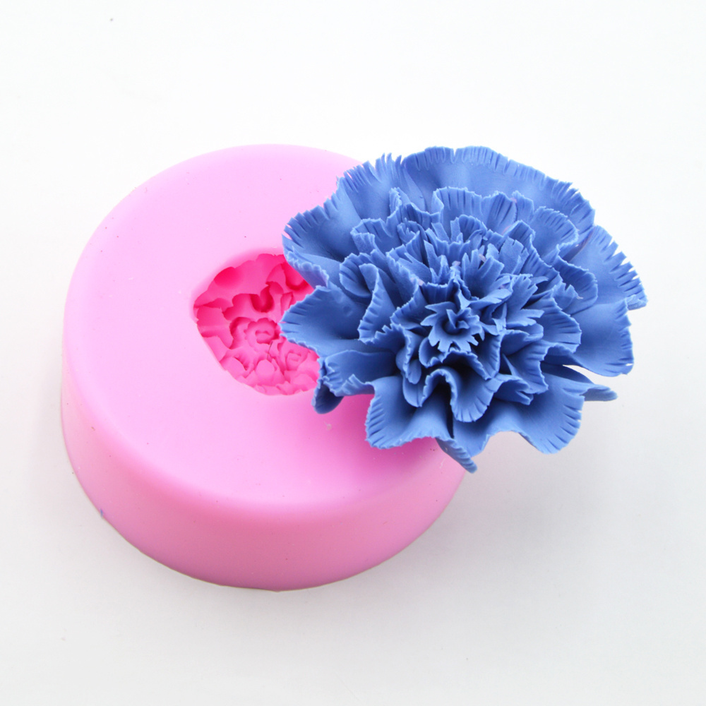 Marine coral flower shape liquid silicone mold carnation fondant cake decorating mold DIY baking tools chocolate cookies mold