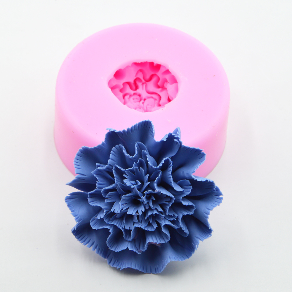 Marine coral flower shape liquid silicone mold carnation fondant cake decorating mold DIY baking tools chocolate cookies mold