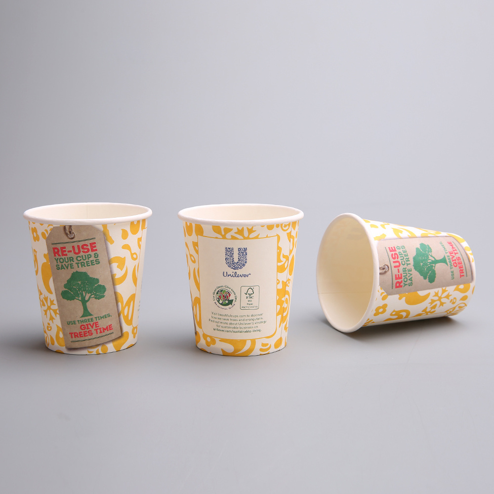 Hot Sales Wholesale 8/12/16/20 Oz Custom Logo Printed Single Wall disposable custom printed coffee paper cup