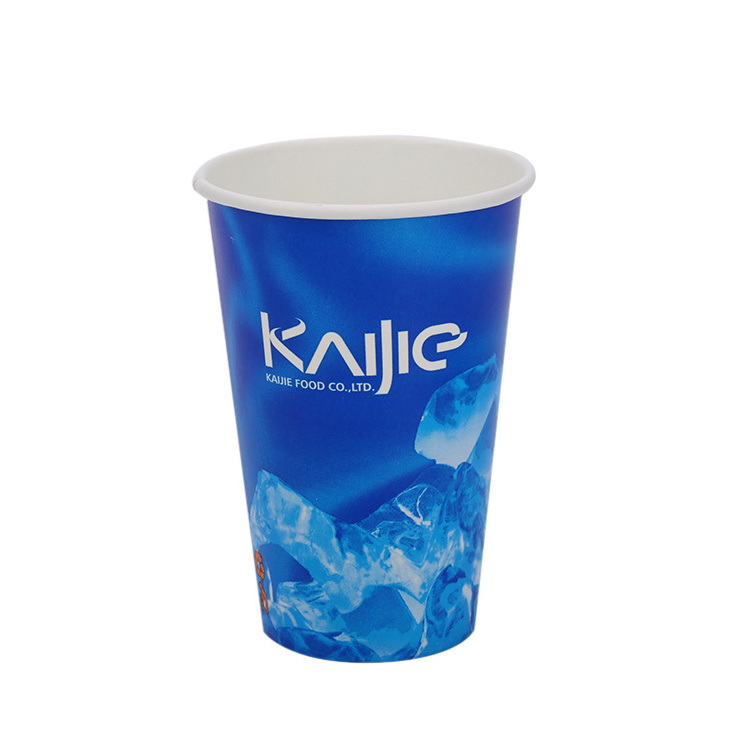 22oz disposable soft drink custom printing paper cup with Lid