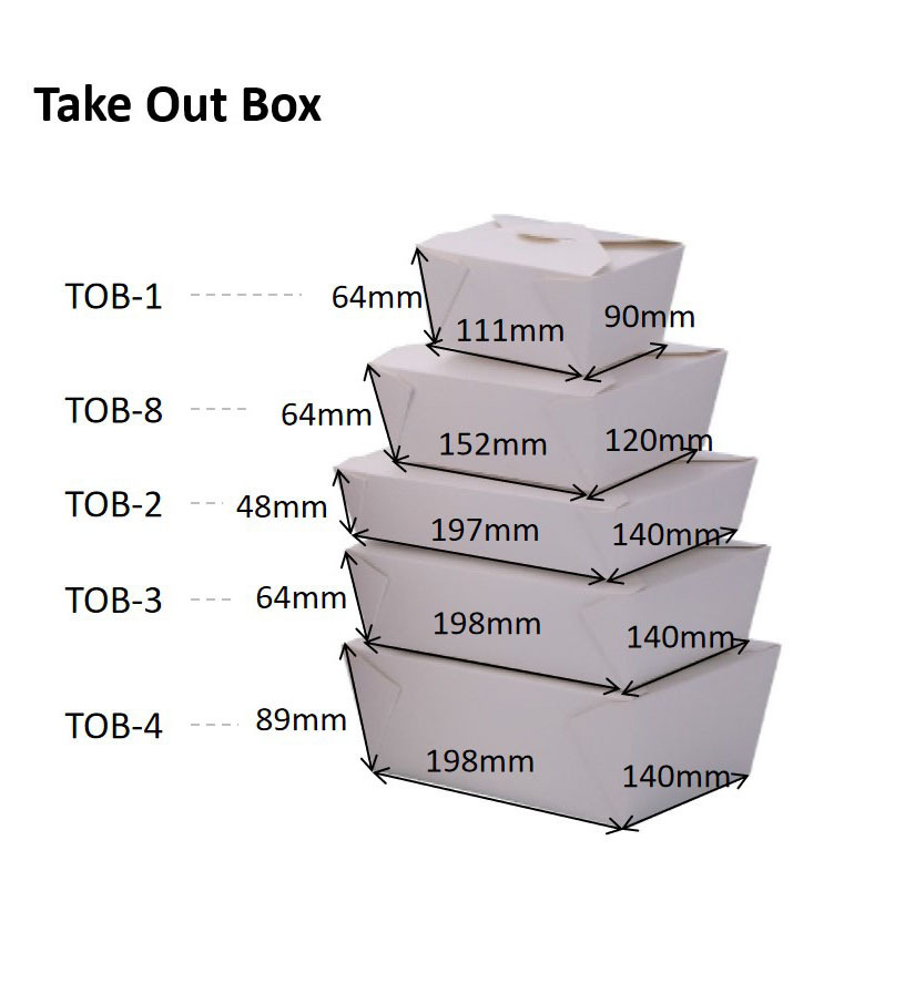 Customized food packaging boxes restaurant takeaway box food grade paper folding box