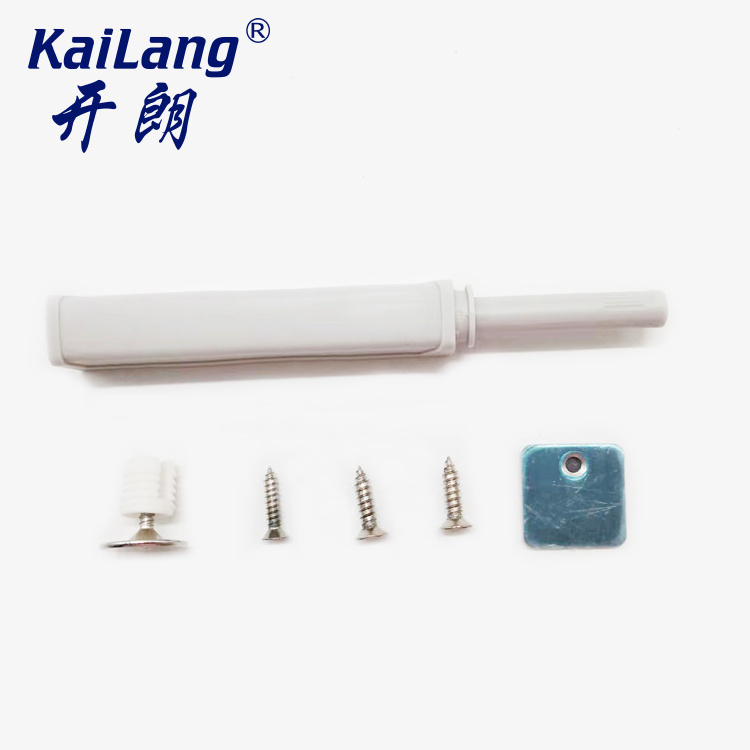 Lacth Cupboard Door Catch Magnetic Rebound Device To Open Plastic Nail Buffer Cabinet Door Damper  Cabinet Latches Lock