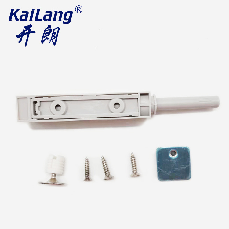 Lacth Cupboard Door Catch Magnetic Rebound Device To Open Plastic Nail Buffer Cabinet Door Damper  Cabinet Latches Lock