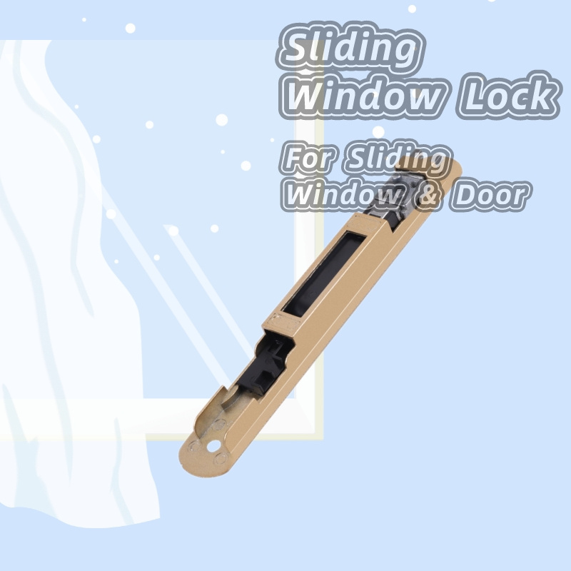 Hot Selling Sliding Door Glass Door Bar Hook Lock Embedded Sliding Door Hook Lock Kitchen Aluminum Alloy Window Lock