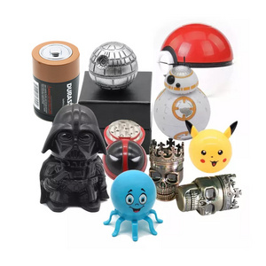 Portable Lovely Poke Ball Octopus Dragon Ball Cartoon 3 Layers Plastic Metal Herb Grinder Spice Grinder Wholesale