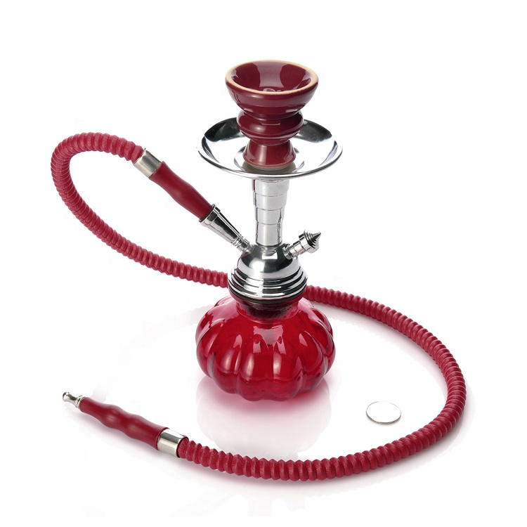 Hot Selling Portable Pumpkin Glass Bottle Shisha Hookah Smoking Hookah Charcoal Holder