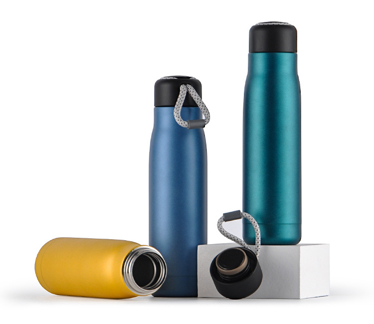 500ml Double Wall Insulated Vacuum Flask Sport Thermos Stainless Steel Water Bottle