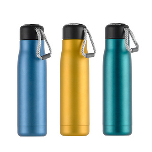 500ml Double Wall Insulated Vacuum Flask Sport Thermos Stainless Steel Water Bottle