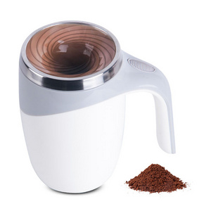 Lazy Auto Magnet Electric Mixing Coffee Mug Milk Spin Mixer Cup Stainless Steel Self Stirring Mixing Cup