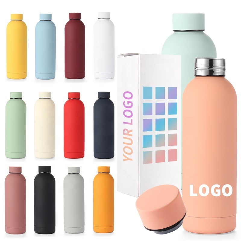 Insulated Thermal Double Wall Keep Hot & Cold 500Ml 17oz Sport OEM Matte Drink Stainless Steel Water Bottle