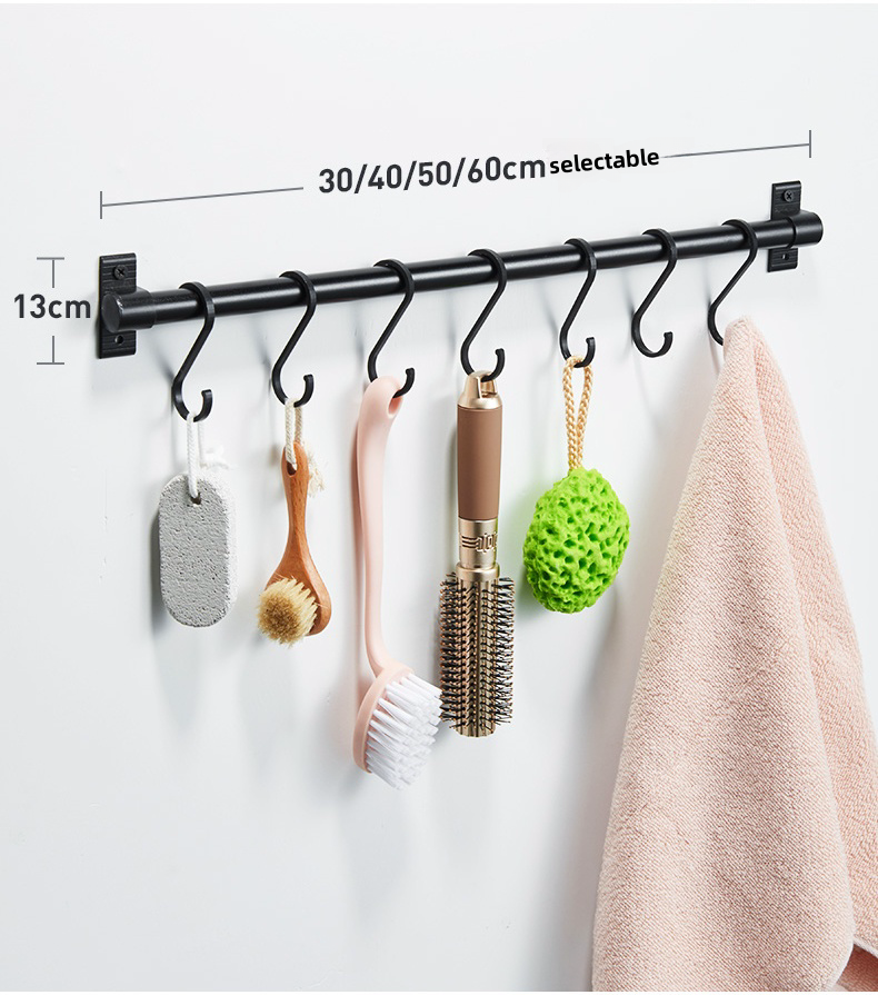 Coat Metal Removable Self Adhesive Heavy Duty Mounted Hanger Wall Hooks For Bathroom