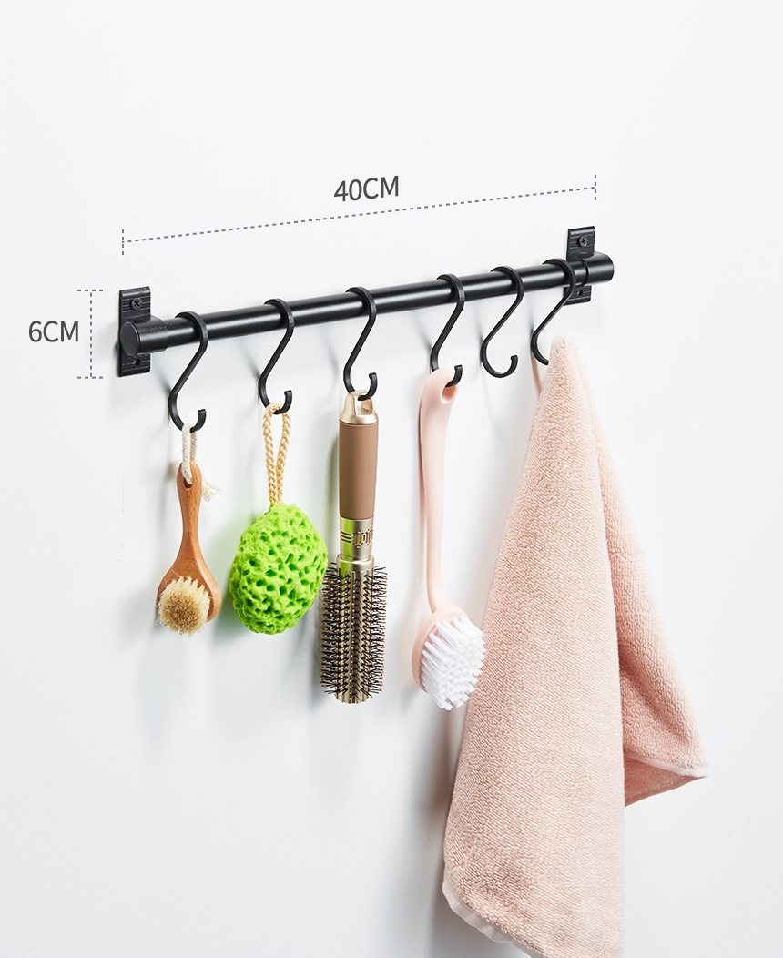 Coat Metal Removable Self Adhesive Heavy Duty Mounted Hanger Wall Hooks For Bathroom