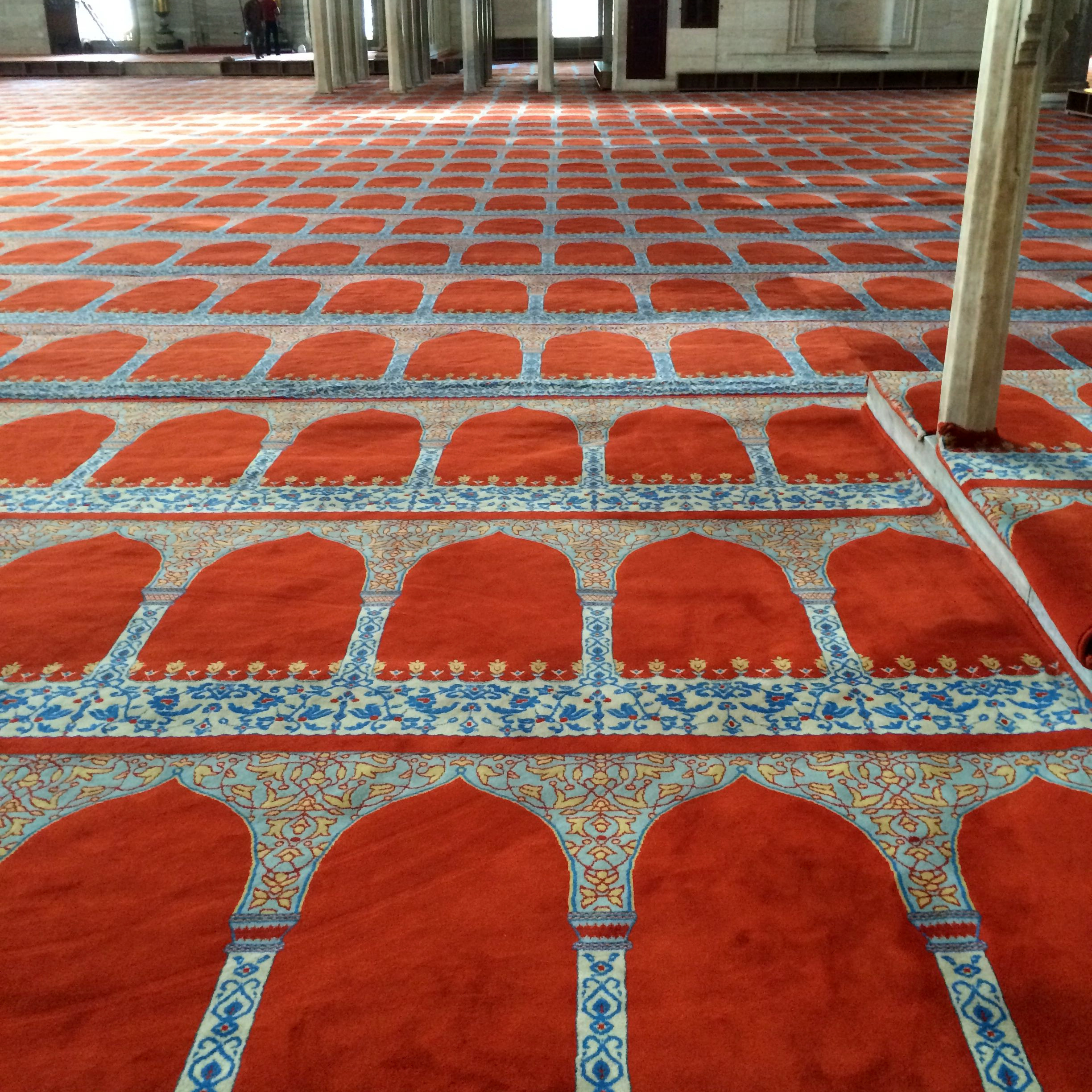 Wall To Wall Blue Border Masjid Praying Carpet Mosque Prayer Carpet Muslim Masjid Carpets