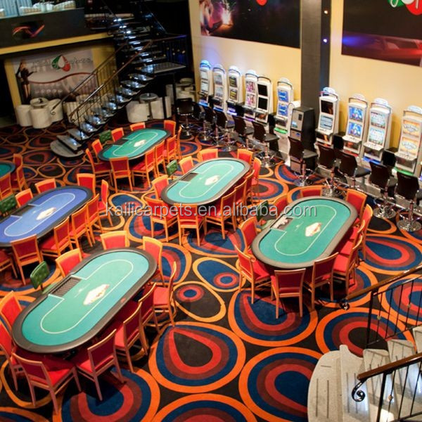 High Durability Fireproof Bespoke Gaming Porker Room China Made Axminster Casino Carpet