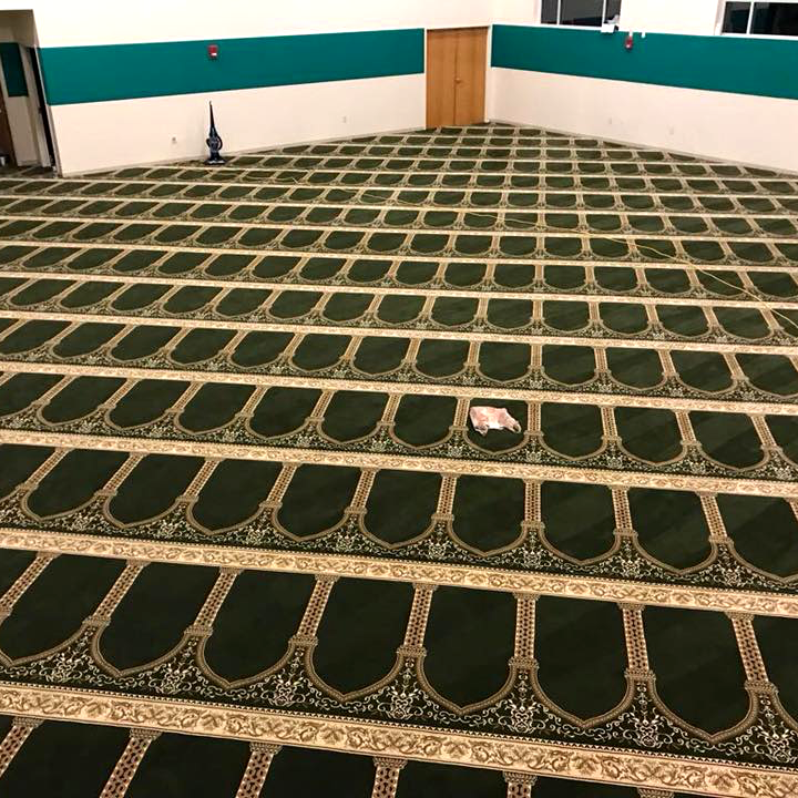 Wall To Wall Blue Border Masjid Praying Carpet Mosque Prayer Carpet Muslim Masjid Carpets