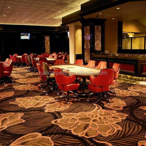 High Durability Fireproof Bespoke Gaming Porker Room China Made Axminster Casino Carpet