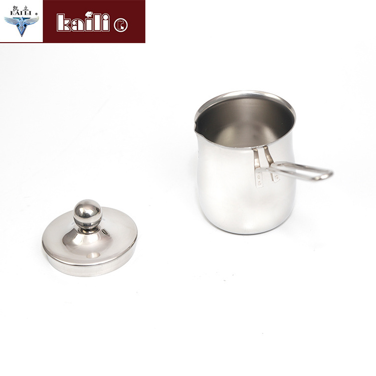 Wholesale Stainless Steel Milk Heating Cooking Pot Without Lid coffee warmer