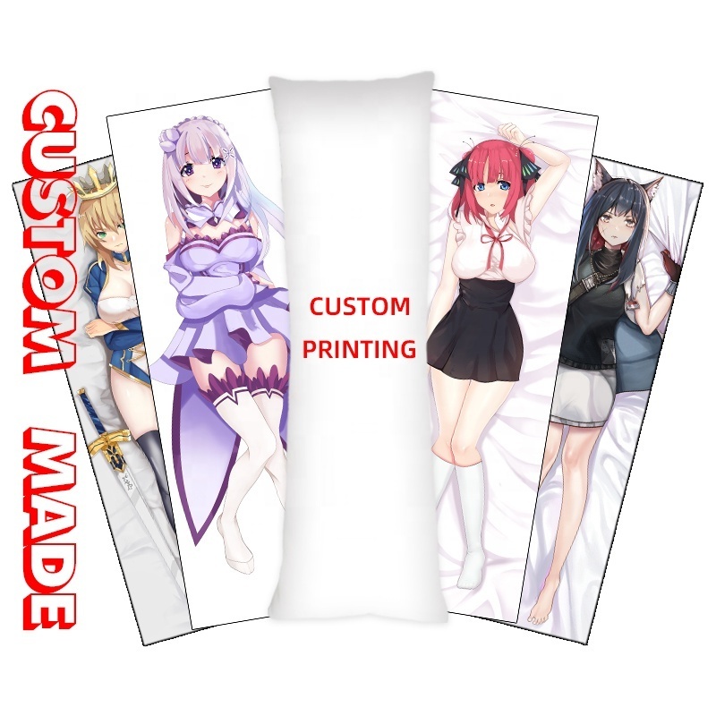 Naked sexy anime girls decorative custom body pillow case cheap dakimakura custom printed pillow