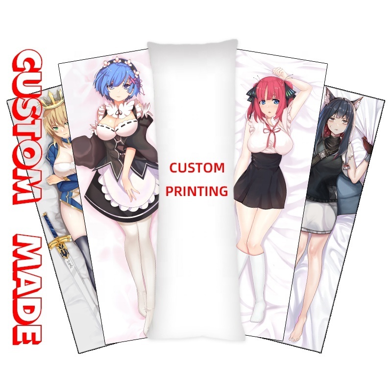 Naked sexy anime girls decorative custom body pillow case cheap dakimakura custom printed pillow