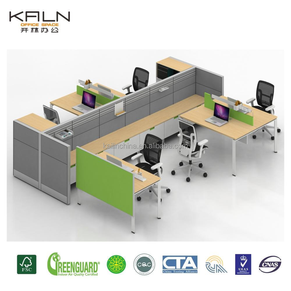 Commercial 4 person workstation modern fashion office desk