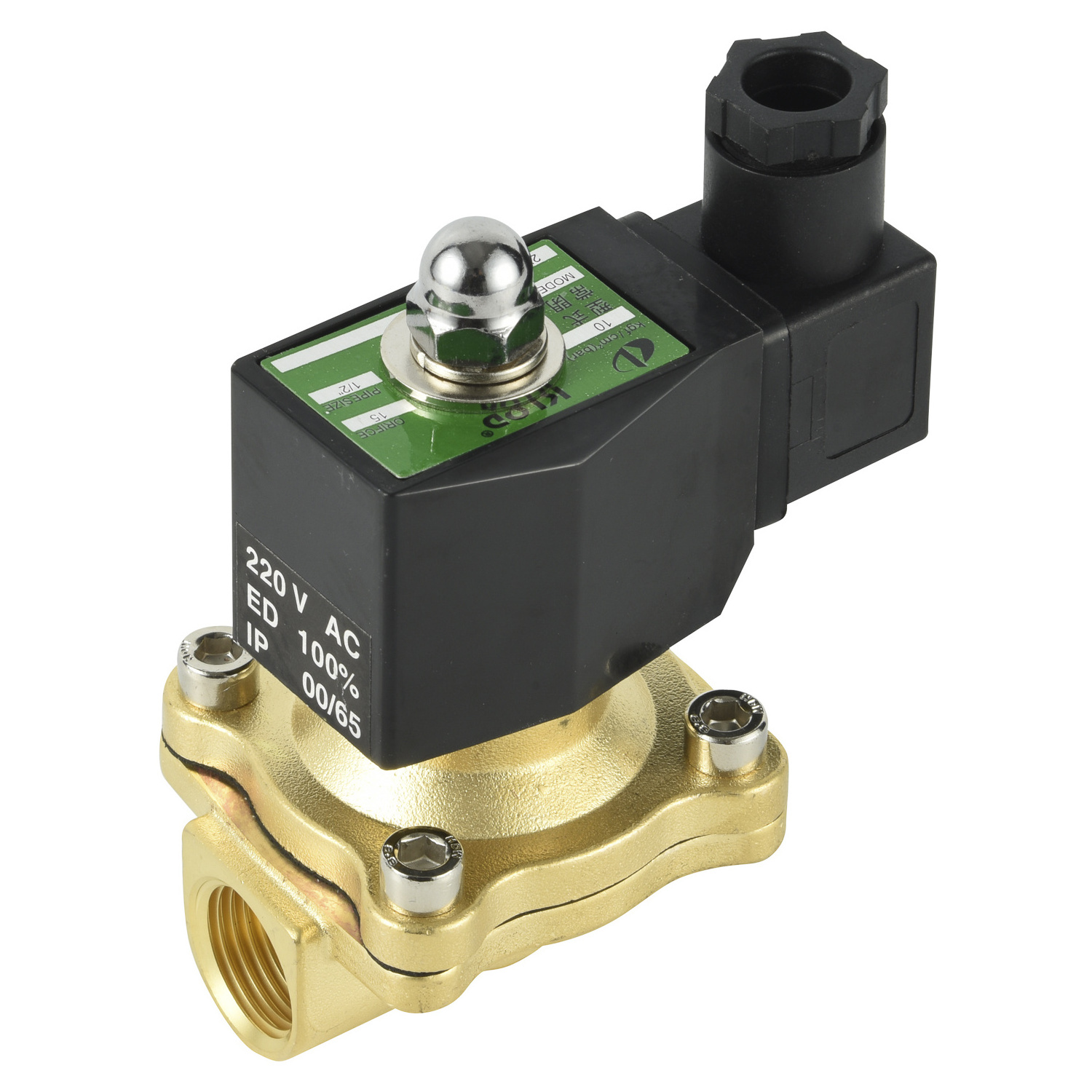 Low price 2w160 15 normally closed brass 24v dc 12v volt air water flow control solenoid valve