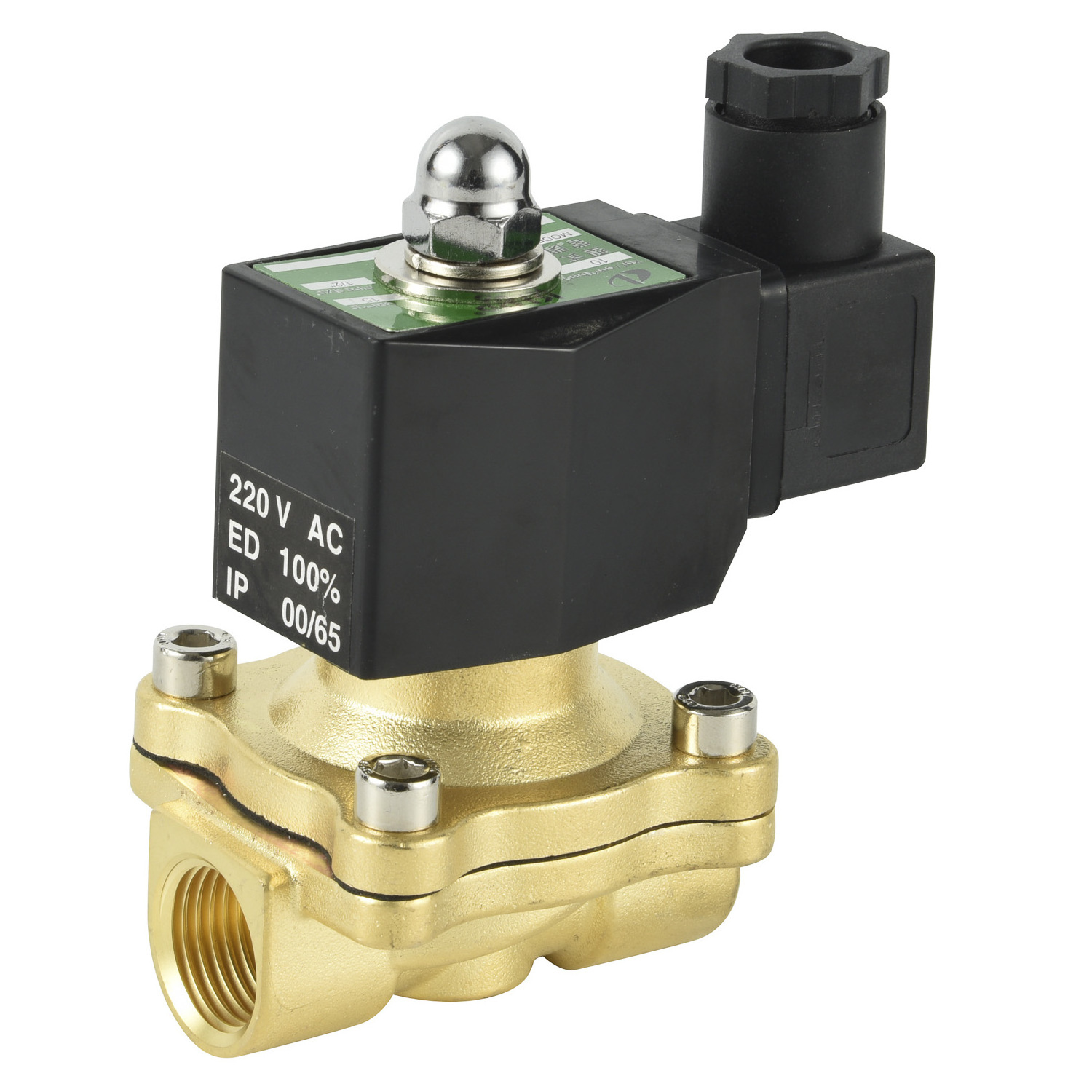 Low price 2w160 15 normally closed brass 24v dc 12v volt air water flow control solenoid valve