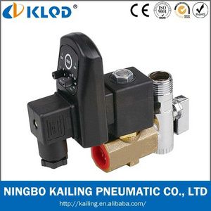 Two-position Two-way electric auto drain solenoid valve with timer