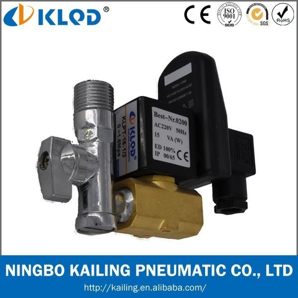 Two-position Two-way electric auto drain solenoid valve with timer