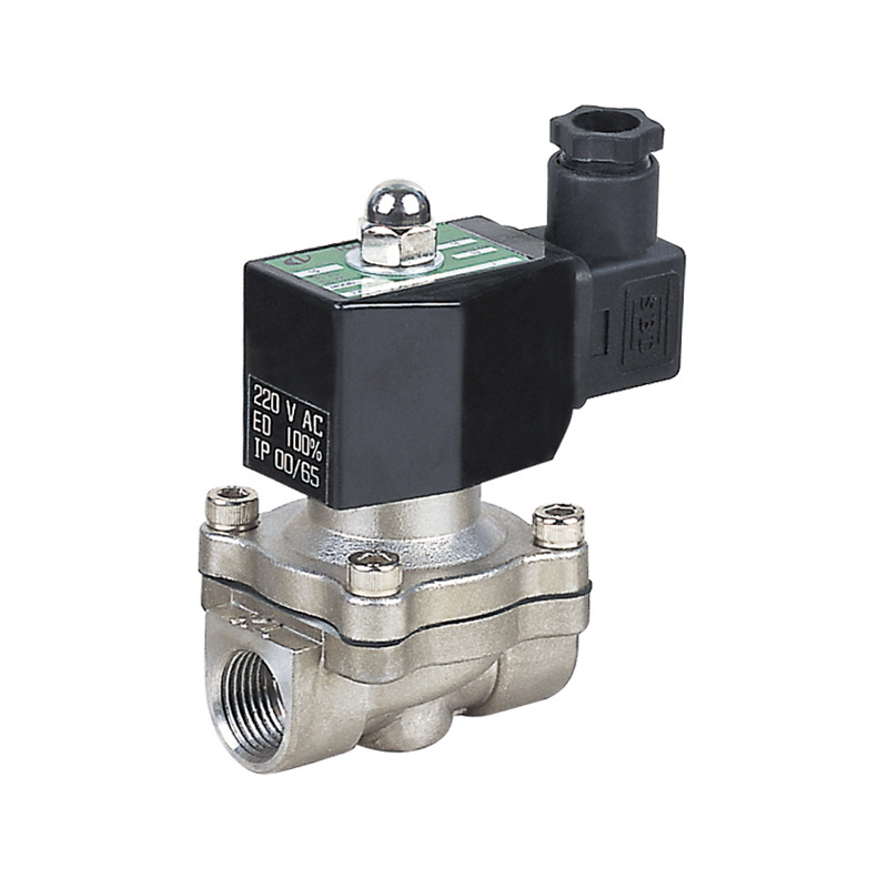 2/2 way 1/2 inch air water 24V stainless steel material solenoid valve