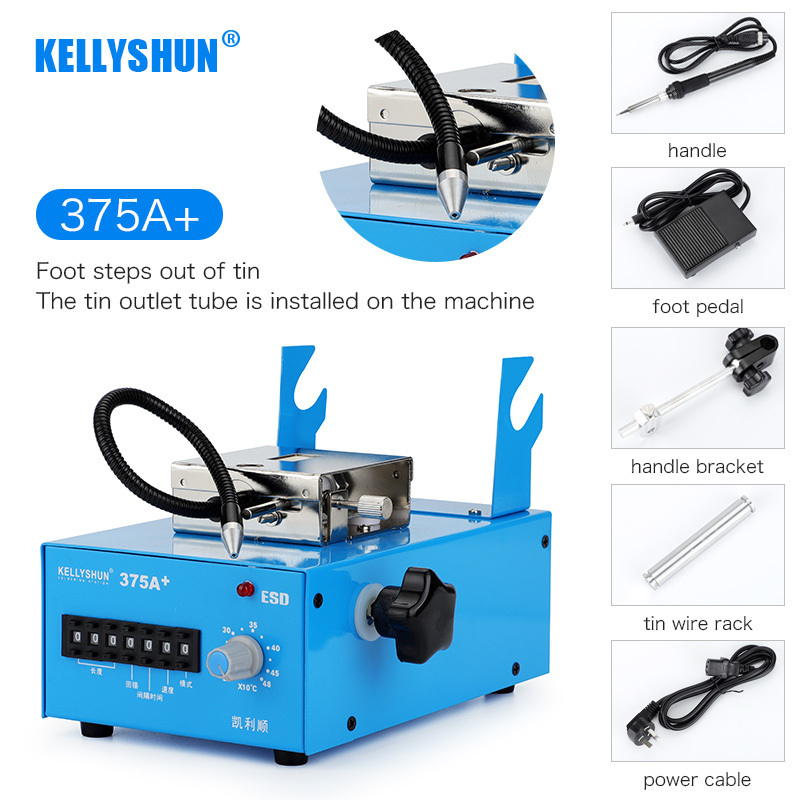 Tin feeding constant temperature welding table 60W automatic solder machine circuit board foot step universal station weld