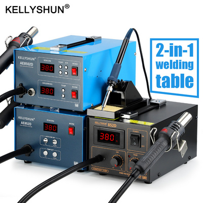 Kellyshun AE8502D Soldering Station Hot Air Gun Phone Repair Iron Desoldering Smd Rework Soldering Station