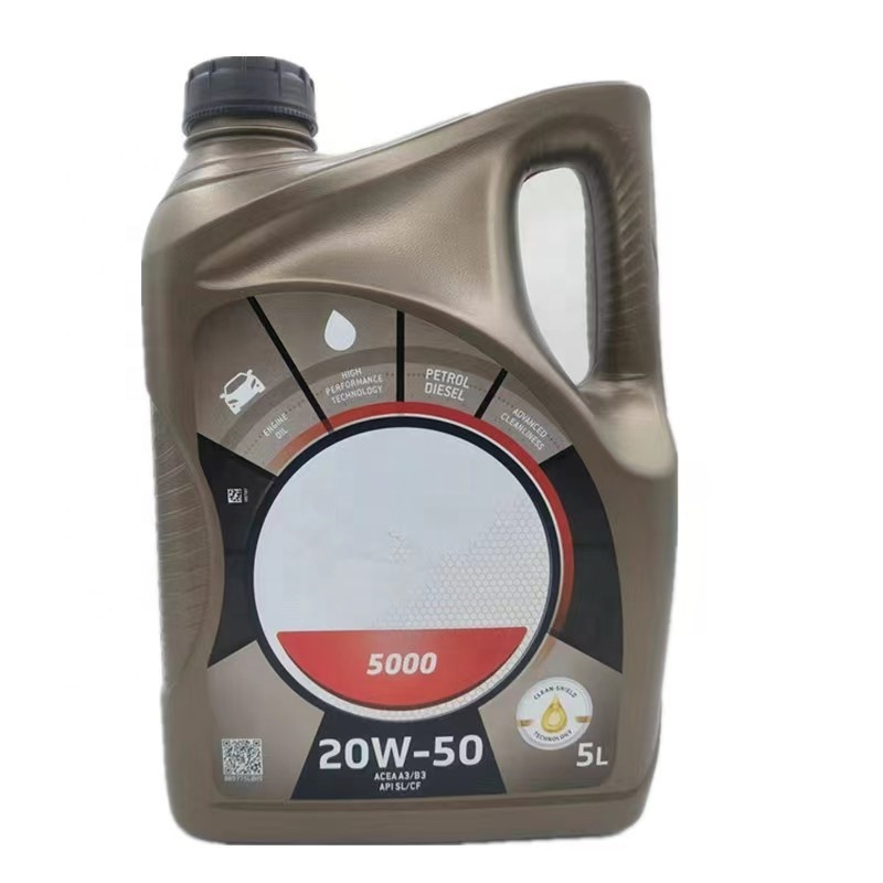 Total oil 20 w50 fully synthetic engine oil general 5 litres of 5000 apisl/CF diesel gasoline vehicles