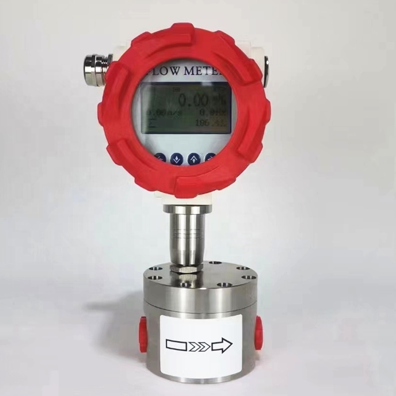 Digital gear positive displacement flow meter