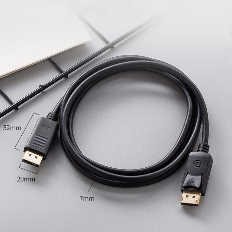 Nice price 1.5M Gold Plated Displayport Male To hdmi Male Cable 4K DP To Hdmi Cable 1.2V Display Port to DP Cable