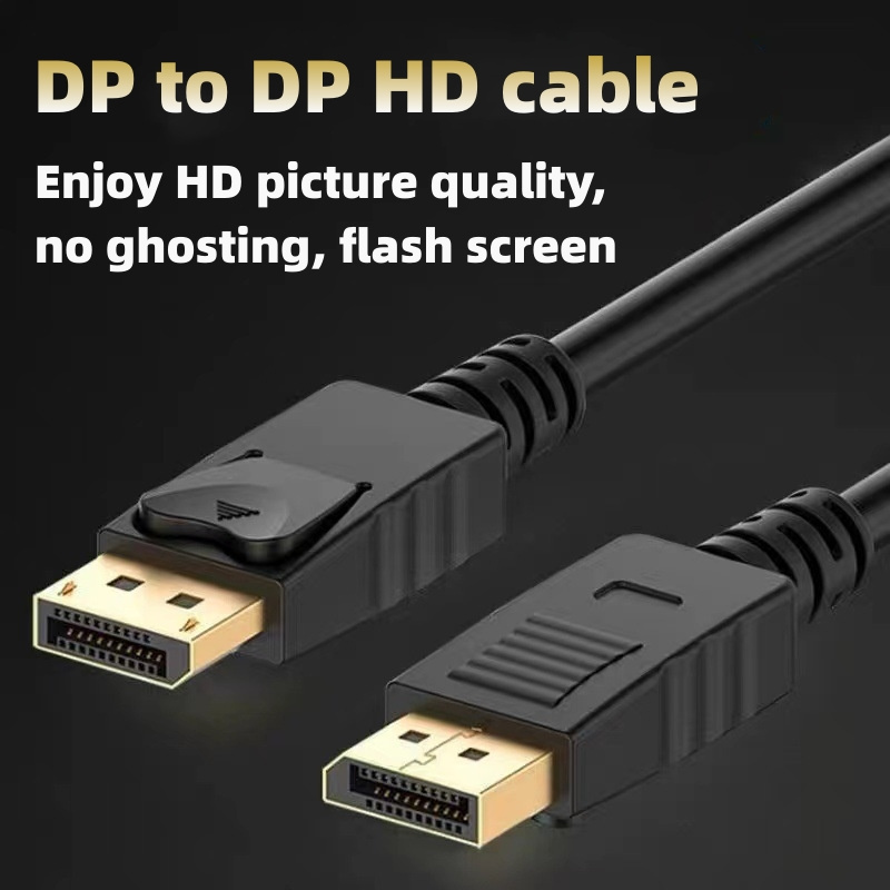 Nice price 1.5M Gold Plated Displayport Male To hdmi Male Cable 4K DP To Hdmi Cable 1.2V Display Port to DP Cable