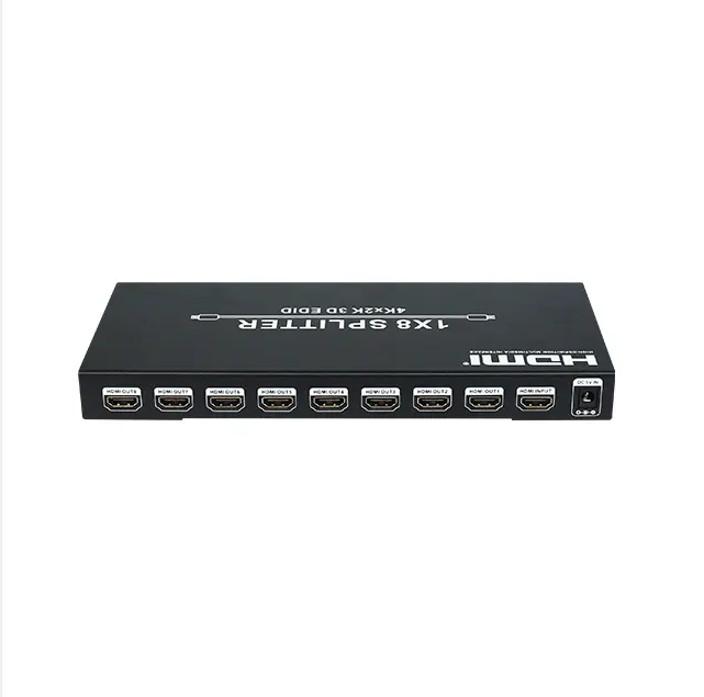 New Design Support OEM Ultra HDMI Multi Viewer HD  8 port 1 Support 4K 30HZ 1x8 HDMI Splitter For Computer