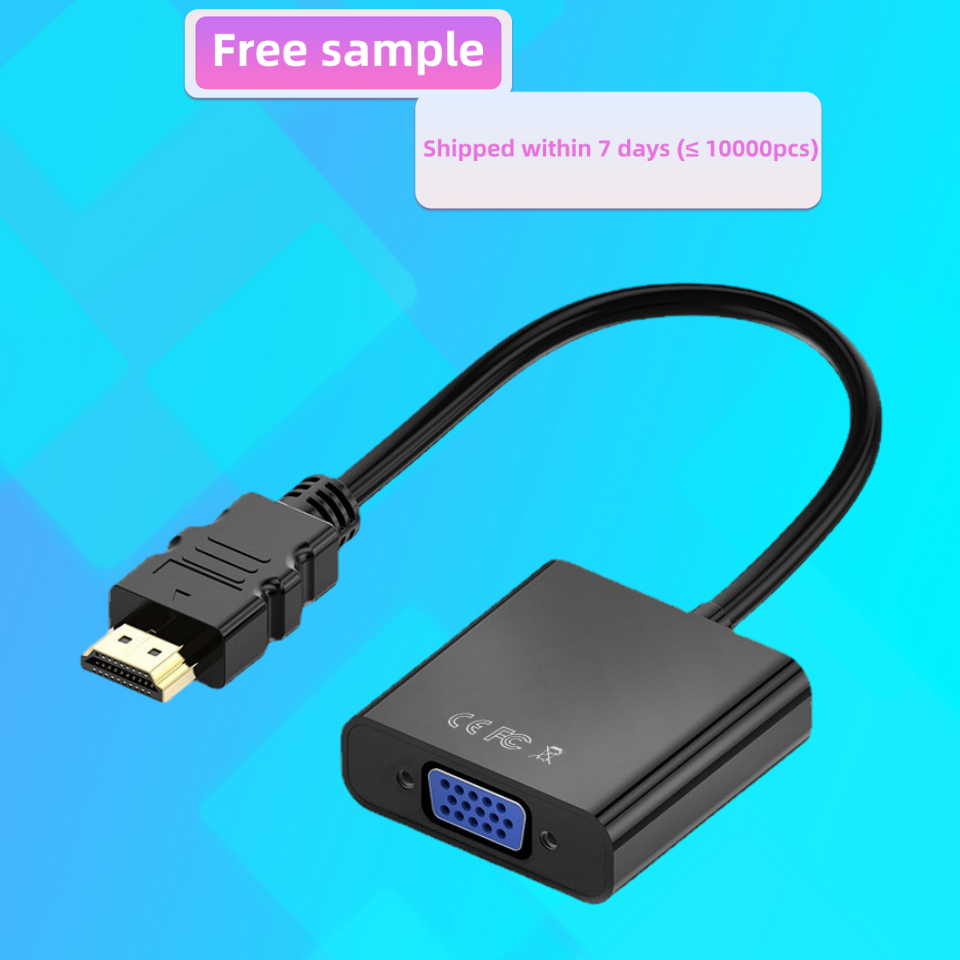 High Quality cheap price 1080P 60HZ  HDMI to vga male to famale  Adapter  monitor  without audio